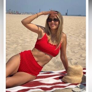 New Beach Riot Crochet Bikini Set